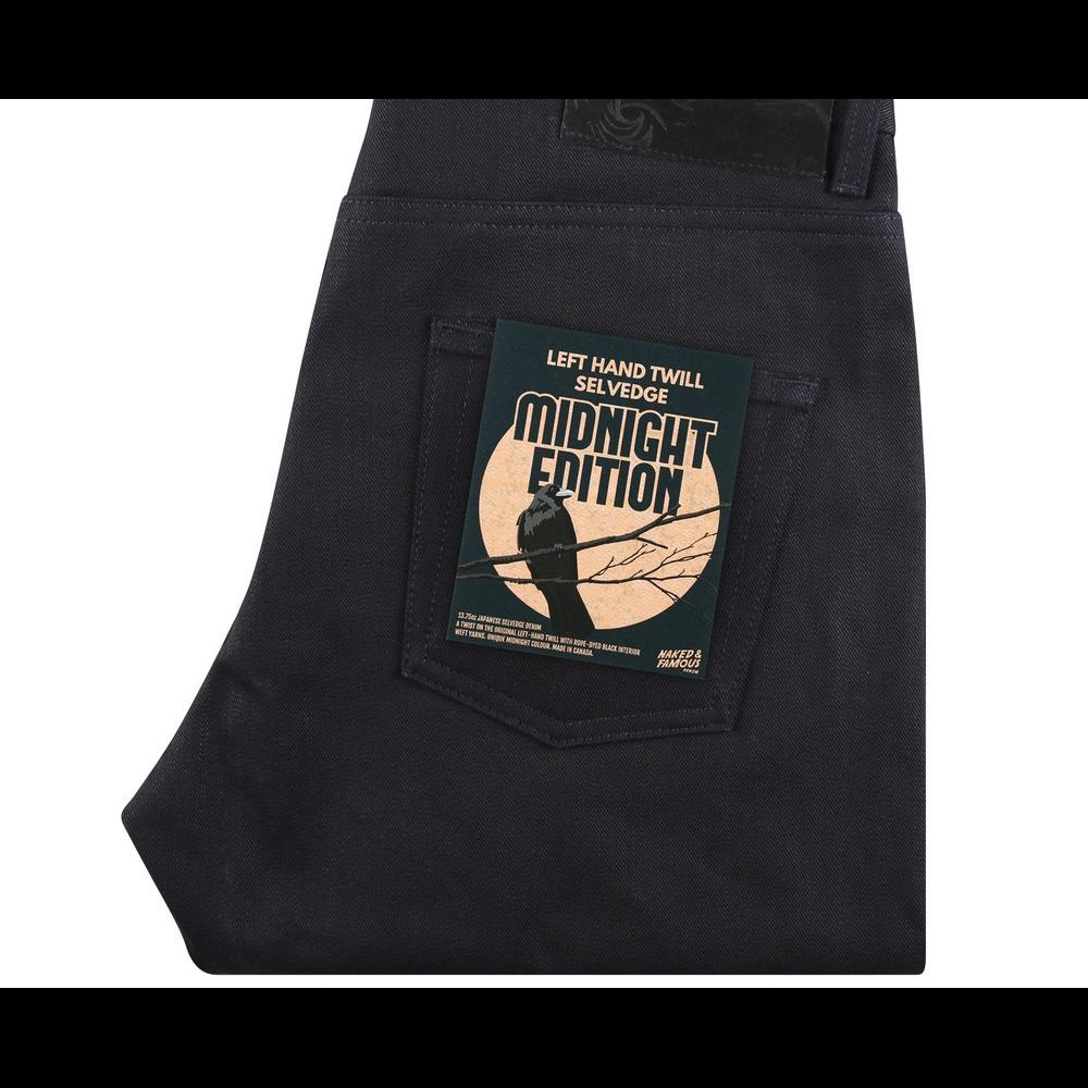 Naked & Famous Selvedge Midnight Edition Left Hand Twill Easy Guy